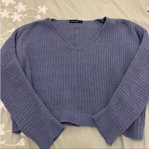 Moon & Madison Sweater Cropped Blue Women’s Small. Like new condition